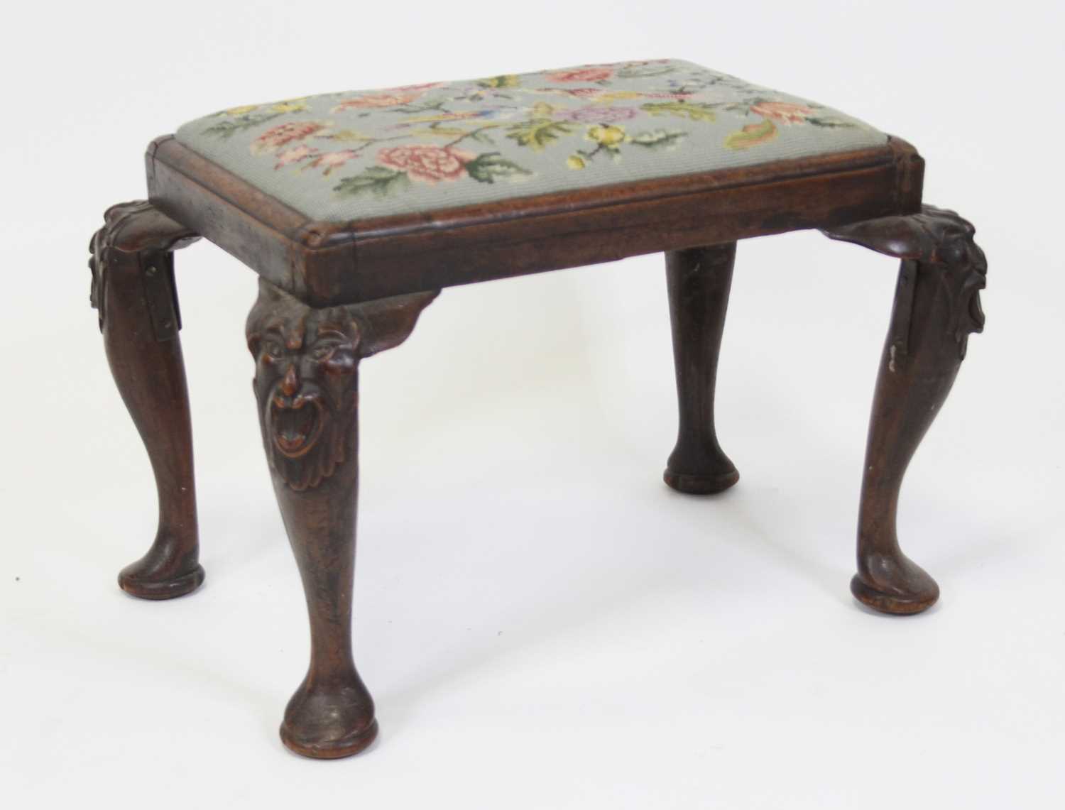 Lot 2537 - An early George III mahogany dressing stool,...