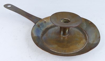 Lot 1200 - An early 20th century hammered copper...