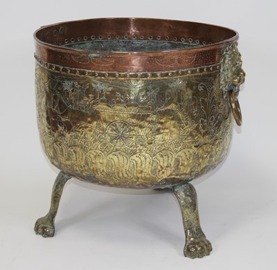 Lot 2489 - An early 19th century Dutch copper and brass...