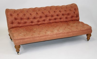 Lot 2528 - A Victorian settee, the whole button back...