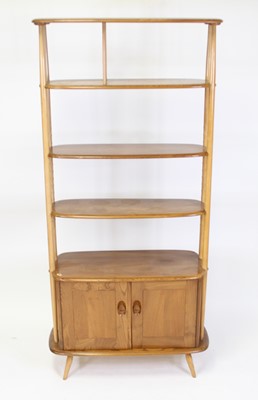 Lot 1393 - A 1960s Ercol light elm 'Giraffe' room divider,...