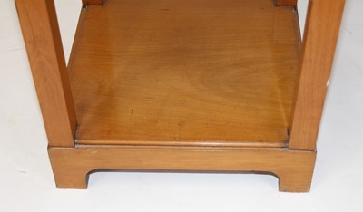 Lot 1337 - An Arts & Crafts walnut four-tier whatnot, of...