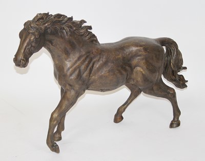 Lot 1202 - A large contemporary bronzed metal model of a...