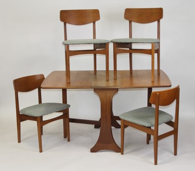 Lot 1356 - A 1960s G-Plan teak breakfast suite,...