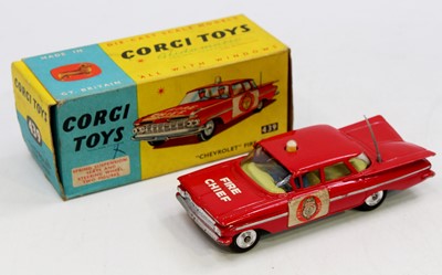 Lot 1331 - Corgi Toys No. 439 Chevrolet Fire Chief...