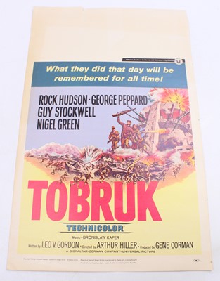 Lot 263 - Tobruk, 1966 U.S. window card poster, starring...