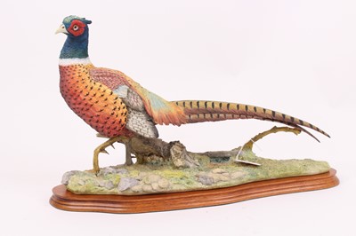 Lot 15 - A Border Fine Arts model of a pheasant 'Autumn...