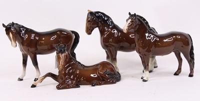 Lot 49 - A Beswick model of a horse, chestnut gloss,...