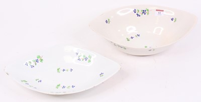Lot 61 - Two 19th century porcelain dishes, each enamel...