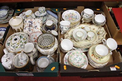 Lot 75 - Two boxes of mixed ceramics, to include Royal...