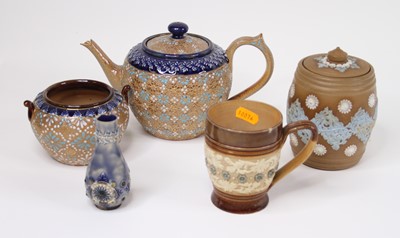 Lot 82 - A collection of Royal Doulton stoneware, to...