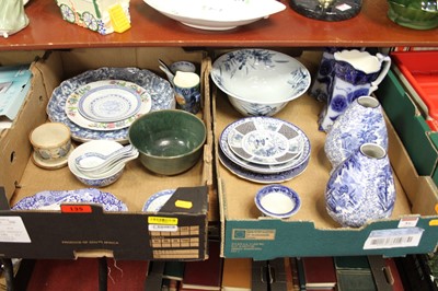 Lot 84 - Two boxes of mixed ceramics, to include Spode...