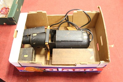 Lot 90 - A magic lantern type projector and slides