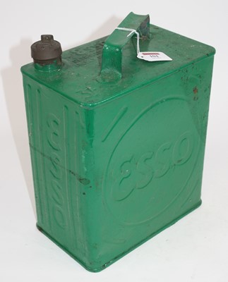 Lot 104 - An ESSO green painted advertising fuel can,...