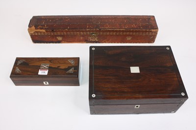Lot 108 - An early 19th century rosewood and mother of...