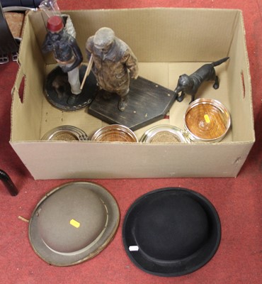 Lot 166 - Miscellaneous items to include bowler hats,...