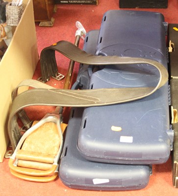 Lot 167 - Two plastic gun cases, together with a vintage...
