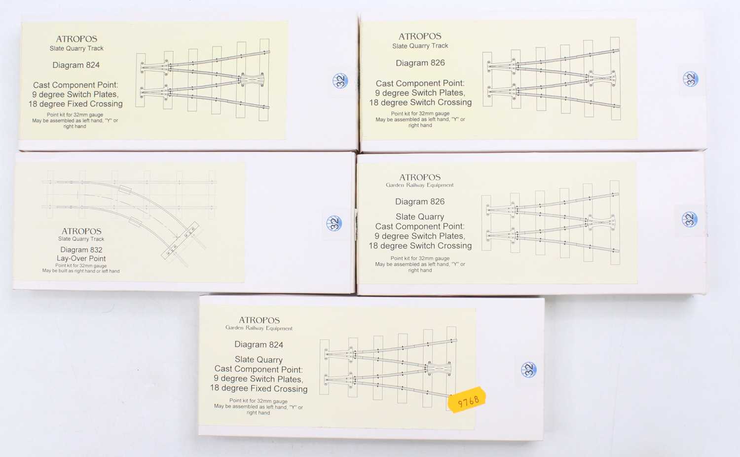 Lot 261 - Atropos Slate Quarry Track kits for 32mm gauge....