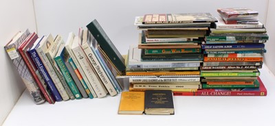 Lot 269 - Two boxes containing approx. 50 railway books....