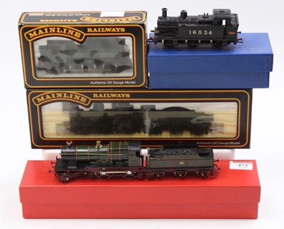 Lot 473 - Four locos: possibly kit built & hand painted...