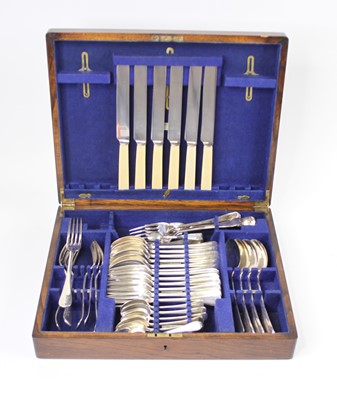 Lot 235 - A part-canteen of silver plated cutlery in the...