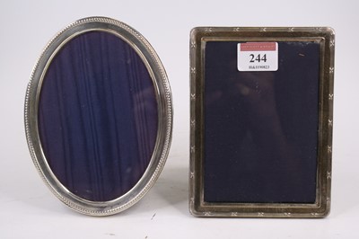 Lot 244 - An Elizabeth II silver-clad easel photograph...