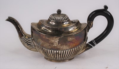 Lot 248 - A Victorian silver bachelors teapot, of...