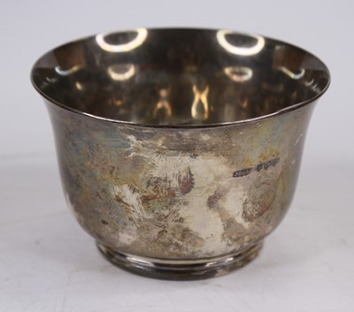 Lot 251 - A George VI silver sugar bowl, engraved...