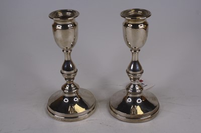 Lot 255 - A pair of continental silver table...