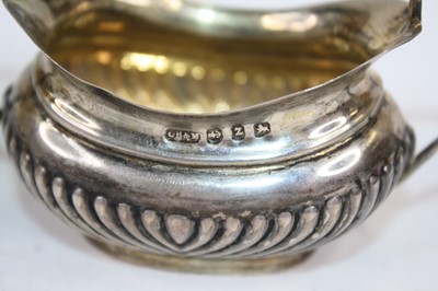 Lot 274 - A Victorian silver cruet set, comprising...