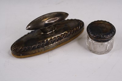 Lot 276 - An Edwardian lady's silver mounted dressing...