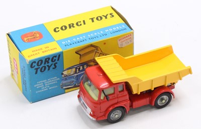 Lot 1292 - Corgi Toys No. 494 Bedford Tipper Truck, red...