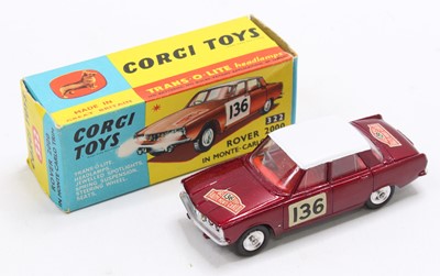 Lot 1241 - Corgi Toys No.322 Rover 2000 "Rallye Monte...