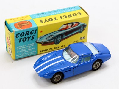 Lot 1246 - Corgi Toys No. 324 Marcos Volvo 1800 GT, blue...