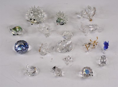 Lot 217 - A collection of Swarovski crystal animal...