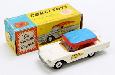 Lot 1260 - Corgi Toys, 430 Bermuda Taxi, white body with...