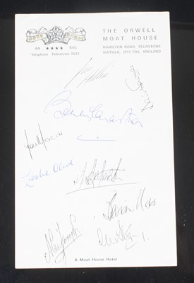 Lot 403 - A mid-20th century autograph album, the...