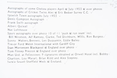 Lot 403 - A mid-20th century autograph album, the...