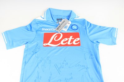 Lot 376 - A multi-signed SSC Napoli Maglia Gara home...