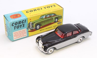 Lot 1251 - Corgi Toys No 224 Bentley Continental in black...