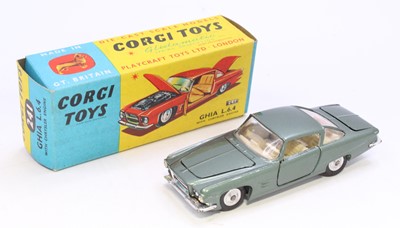 Lot 1235 - Corgi Toys No. 241 Ghia L.6.4 finished in sage...