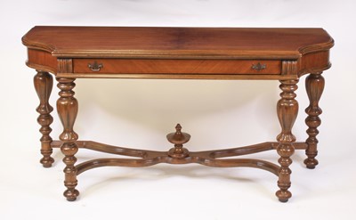 Lot 2536 - An American walnut combination hall dining...