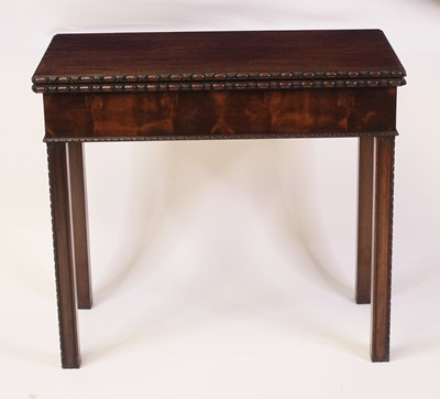 Lot 2519 - An Edwardian mahogany card table in the...