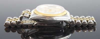Lot 2319 - A bi-metal Rolex Oyster Perpetual Datejust...
