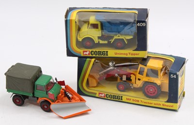 Lot 1306 - Corgi Toys farming group of 3 comprising No....