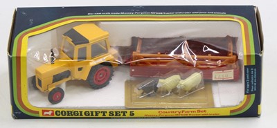 Lot 1304 - Corgi Toys Gift Set 5 Country Farm Set,...