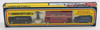 Lot 1381 - Corgi Toys Gift Set 11, London Transport Set,...