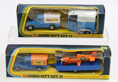 Lot 1404 - 2 Corgi Toys Land Rover Gift Sets comprising...