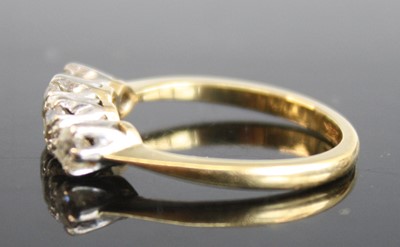 Lot 2508 - An 18ct yellow and white gold diamond...