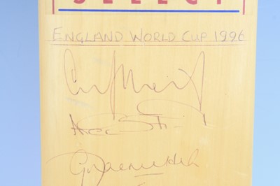 Lot 363 - An AMS England cricket shirt with Tetley...